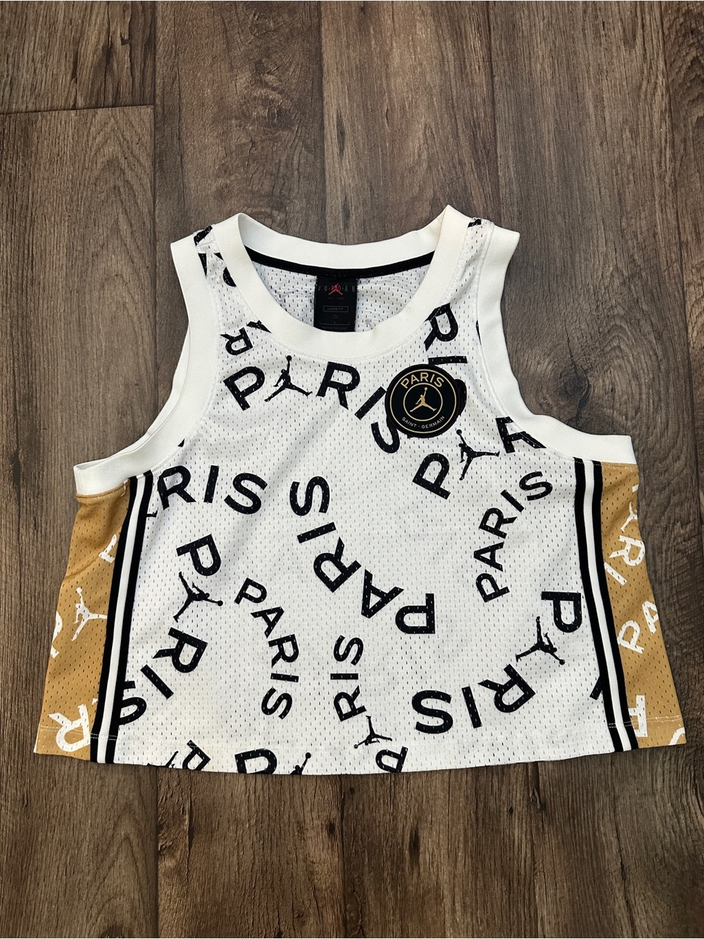 Nike Air Jordan Paris Saint Germain Cropped Jersey Tank Top Women’s Size L